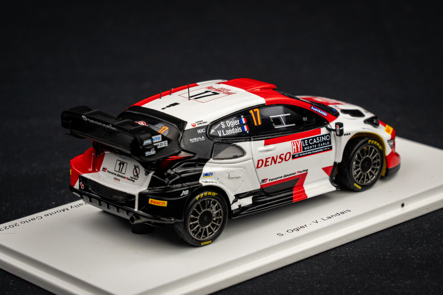 Toyota GR Yaris Rallye1 #17 Ogier / Landais - Winner Rallye Monte Carlo 2023 - Spark 1:43