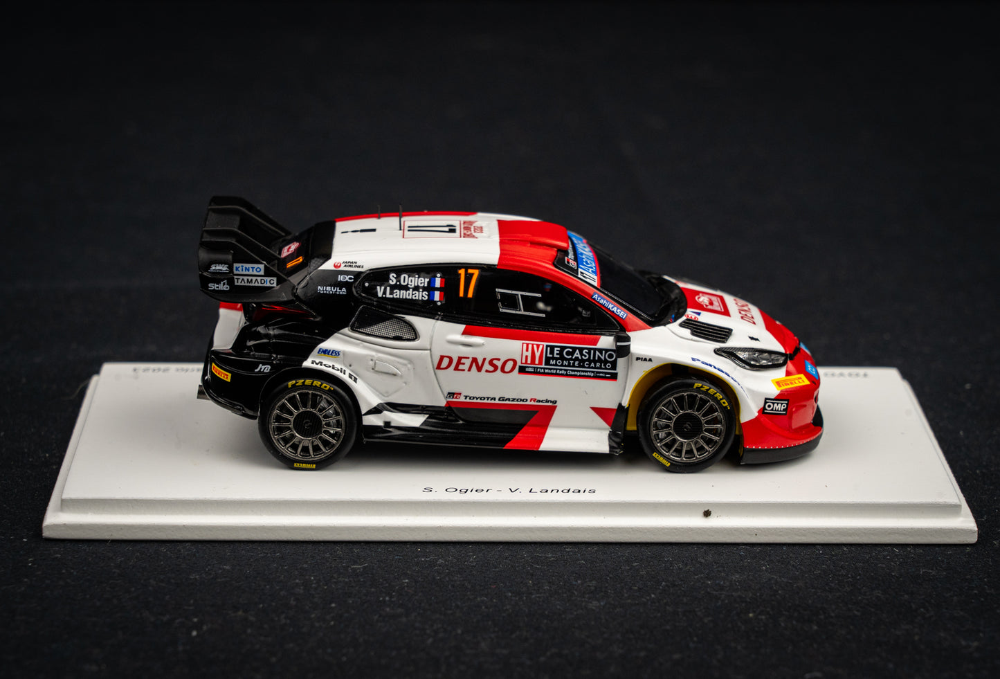 Toyota GR Yaris Rallye1 #17 Ogier / Landais - Winner Rallye Monte Carlo 2023 - Spark 1:43