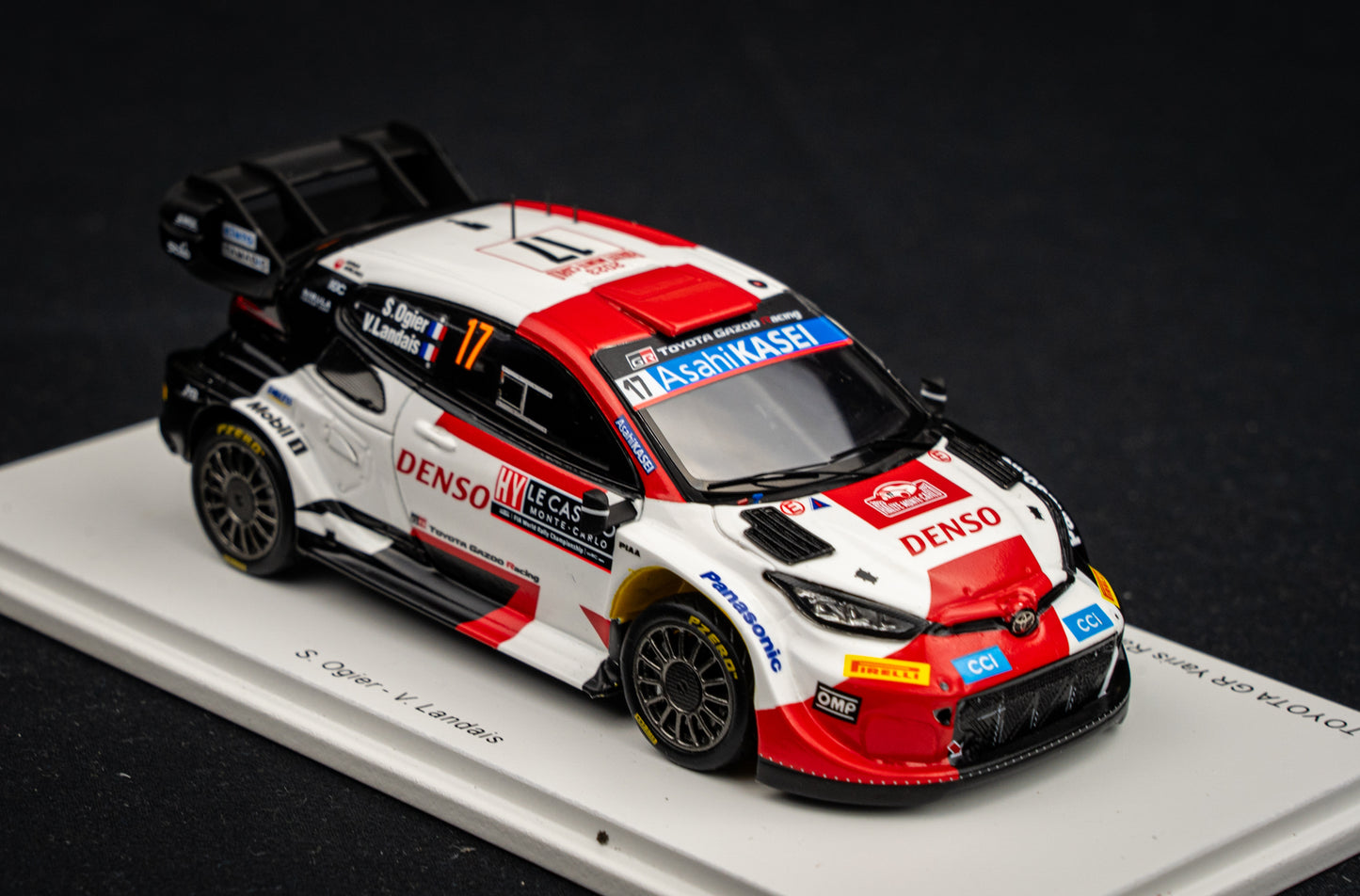 Toyota GR Yaris Rallye1 #17 Ogier / Landais - Winner Rallye Monte Carlo 2023 - Spark 1:43