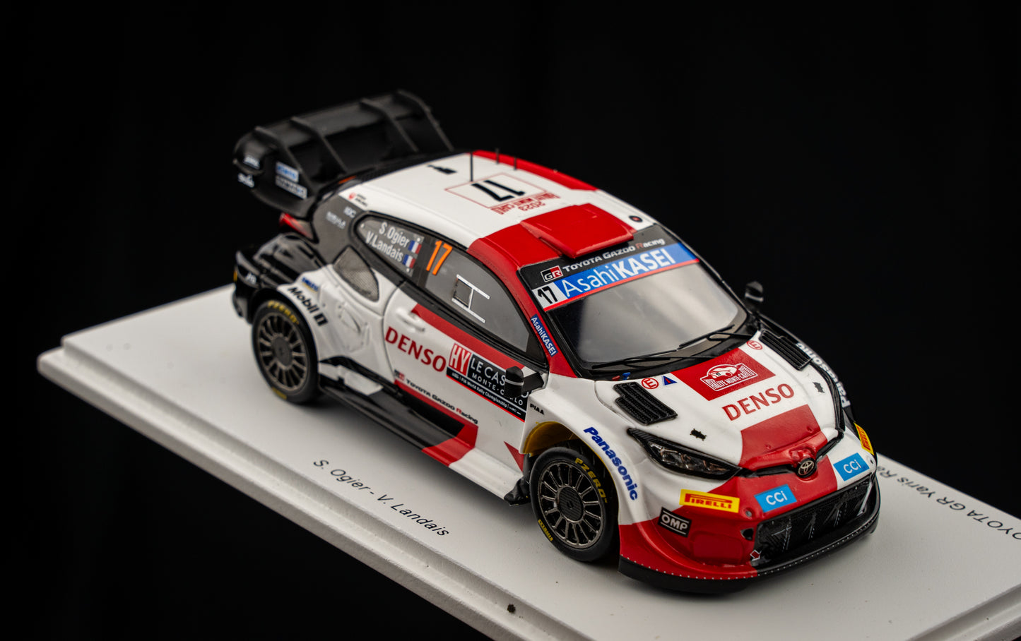 Toyota GR Yaris Rallye1 #17 Ogier / Landais - Winner Rallye Monte Carlo 2023 - Spark 1:43