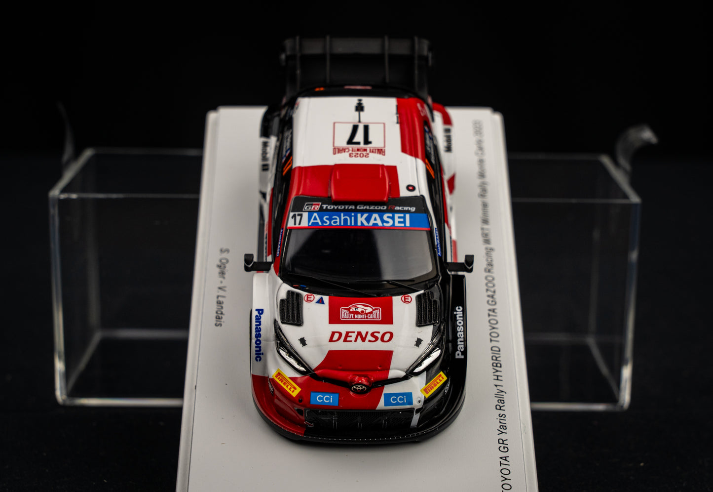 Toyota GR Yaris Rallye1 #17 Ogier / Landais - Winner Rallye Monte Carlo 2023 - Spark 1:43