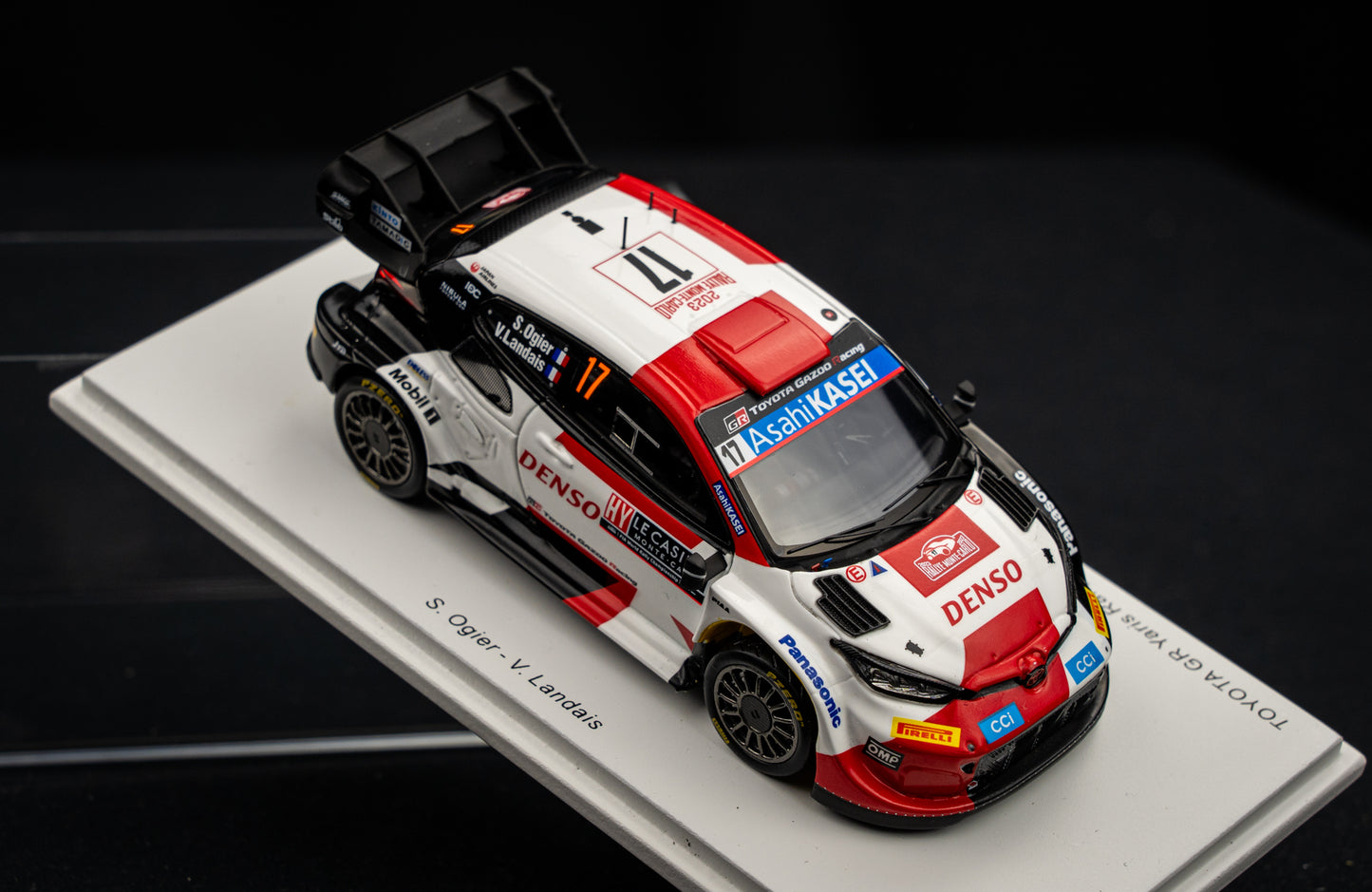 Toyota GR Yaris Rallye1 #17 Ogier / Landais - Winner Rallye Monte Carlo 2023 - Spark 1:43
