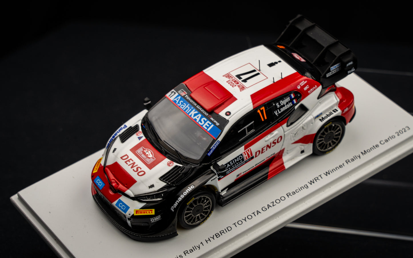 Toyota GR Yaris Rallye1 #17 Ogier / Landais - Winner Rallye Monte Carlo 2023 - Spark 1:43