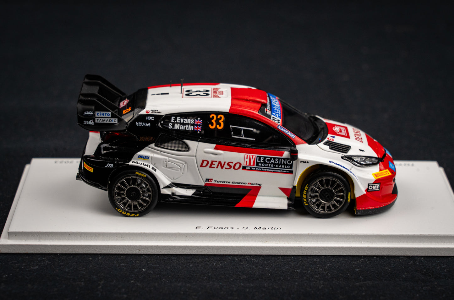 Toyota GR Yaris Rallye1 #33 Evans / Martin - 4th Rallye Monte Carlo 2023 - Spark 1:43