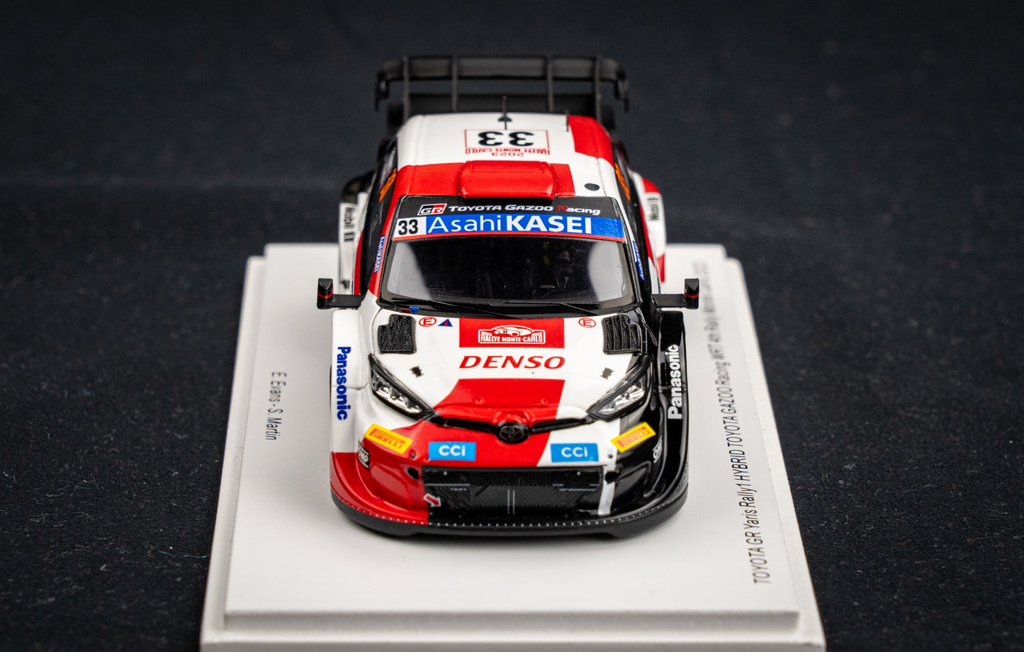 Toyota GR Yaris Rallye1 #33 Evans / Martin - 4th Rallye Monte Carlo 2023 - Spark 1:43