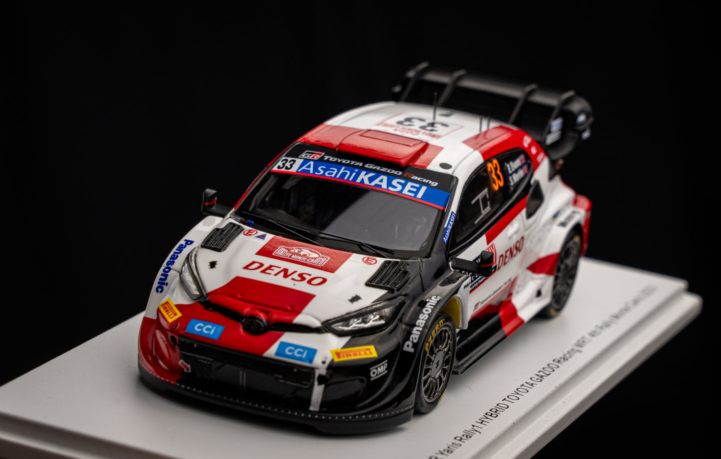 Toyota GR Yaris Rallye1 #33 Evans / Martin - 4th Rallye Monte Carlo 2023 - Spark 1:43