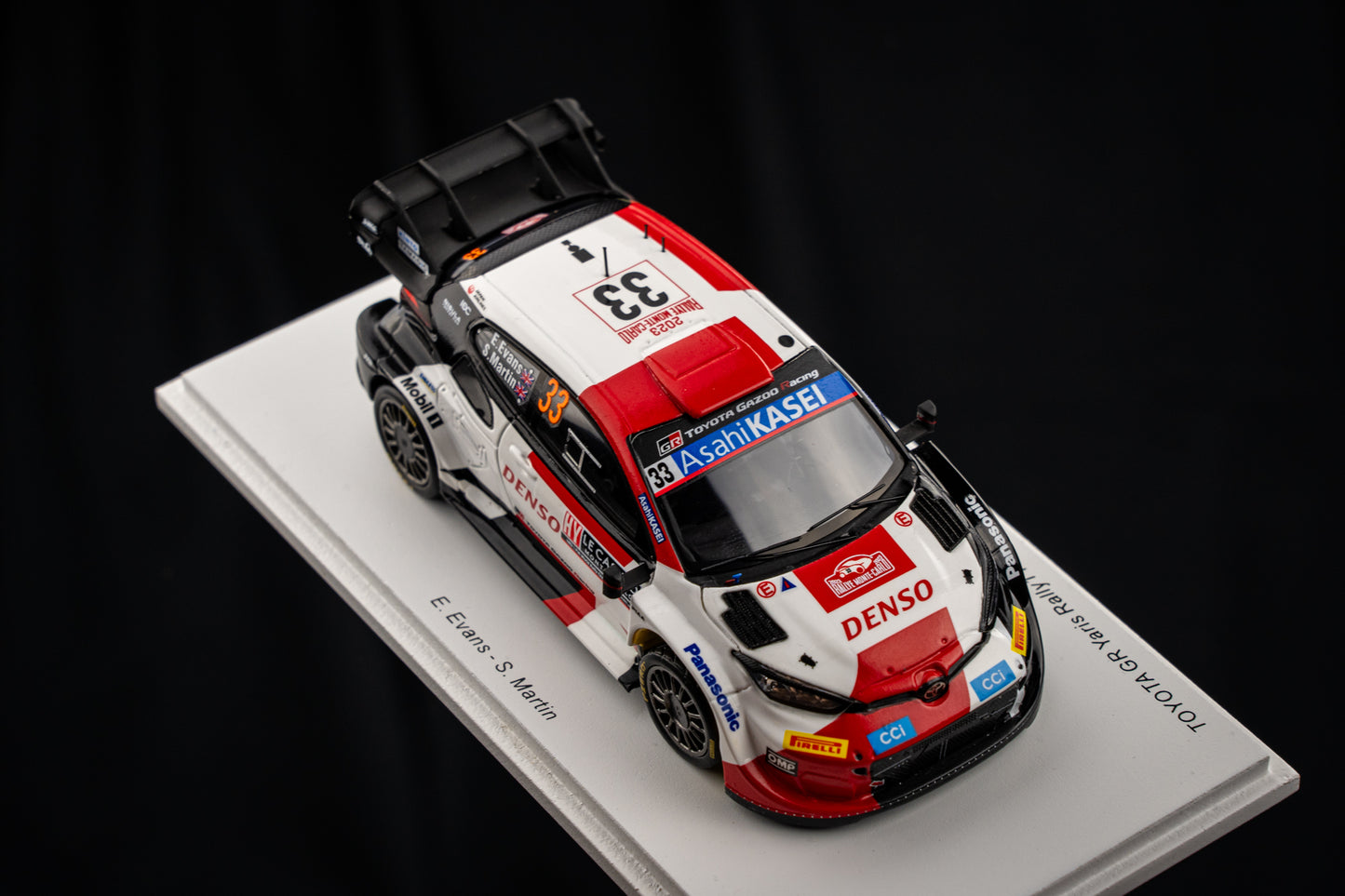 Toyota GR Yaris Rallye1 #33 Evans / Martin - 4th Rallye Monte Carlo 2023 - Spark 1:43