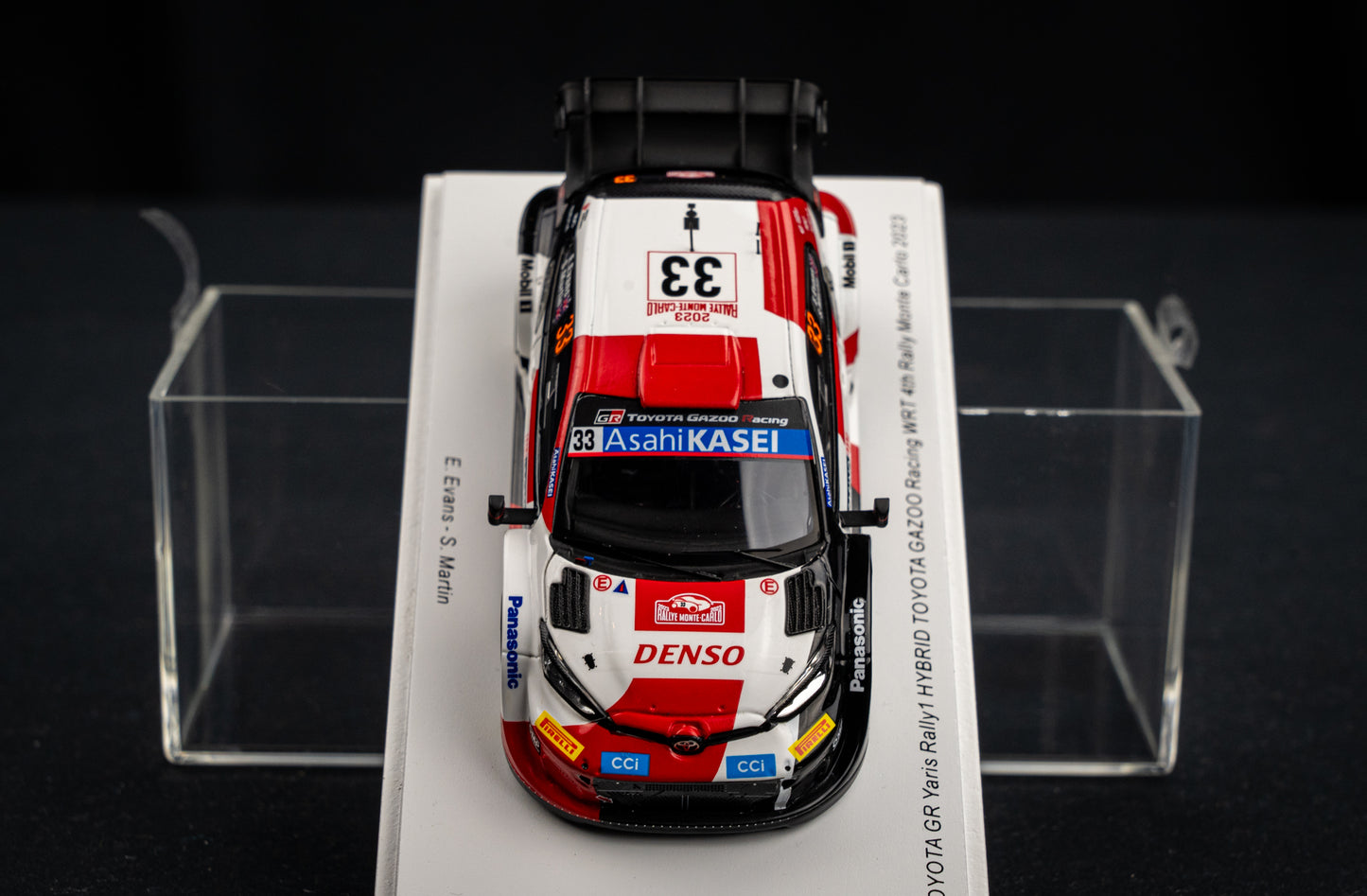 Toyota GR Yaris Rallye1 #33 Evans / Martin - 4th Rallye Monte Carlo 2023 - Spark 1:43