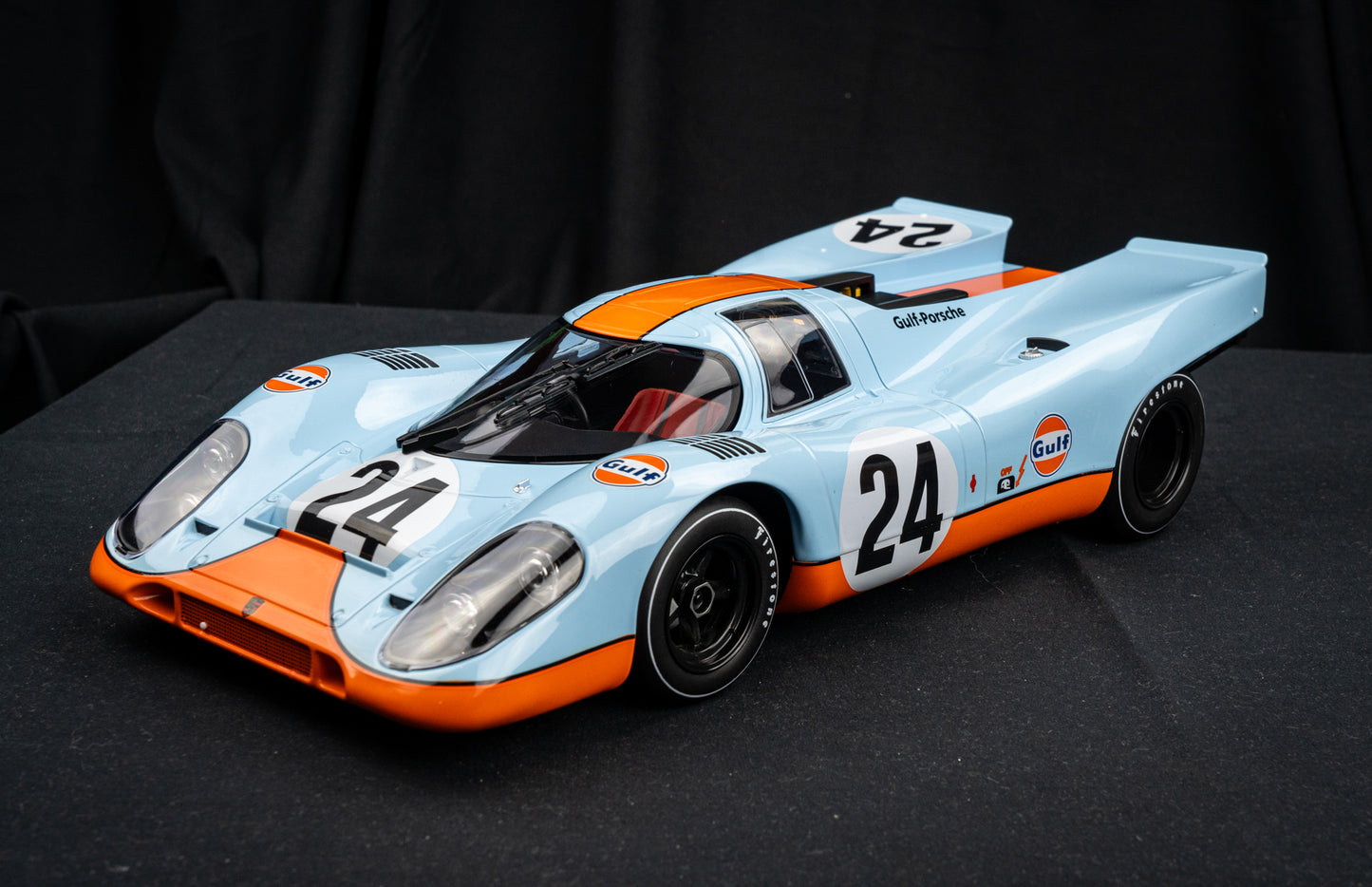 Porsche 917K #24 Gulf Livery - Siffert / Redman - 1000km Spa Francorchamps 1970 - Norev 1:12