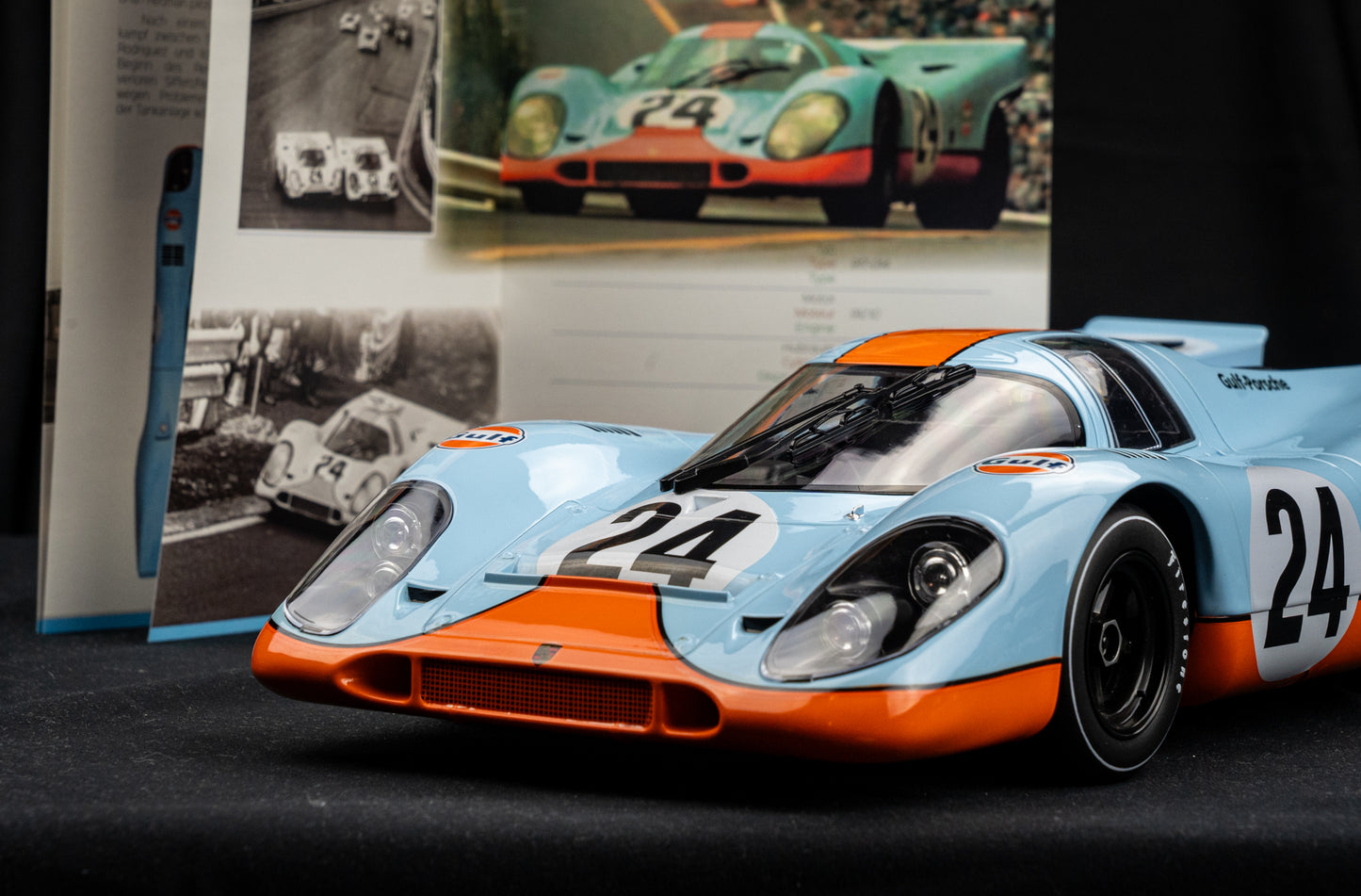 Porsche 917K #24 Gulf Livery - Siffert / Redman - 1000km Spa Francorchamps 1970 - Norev 1:12