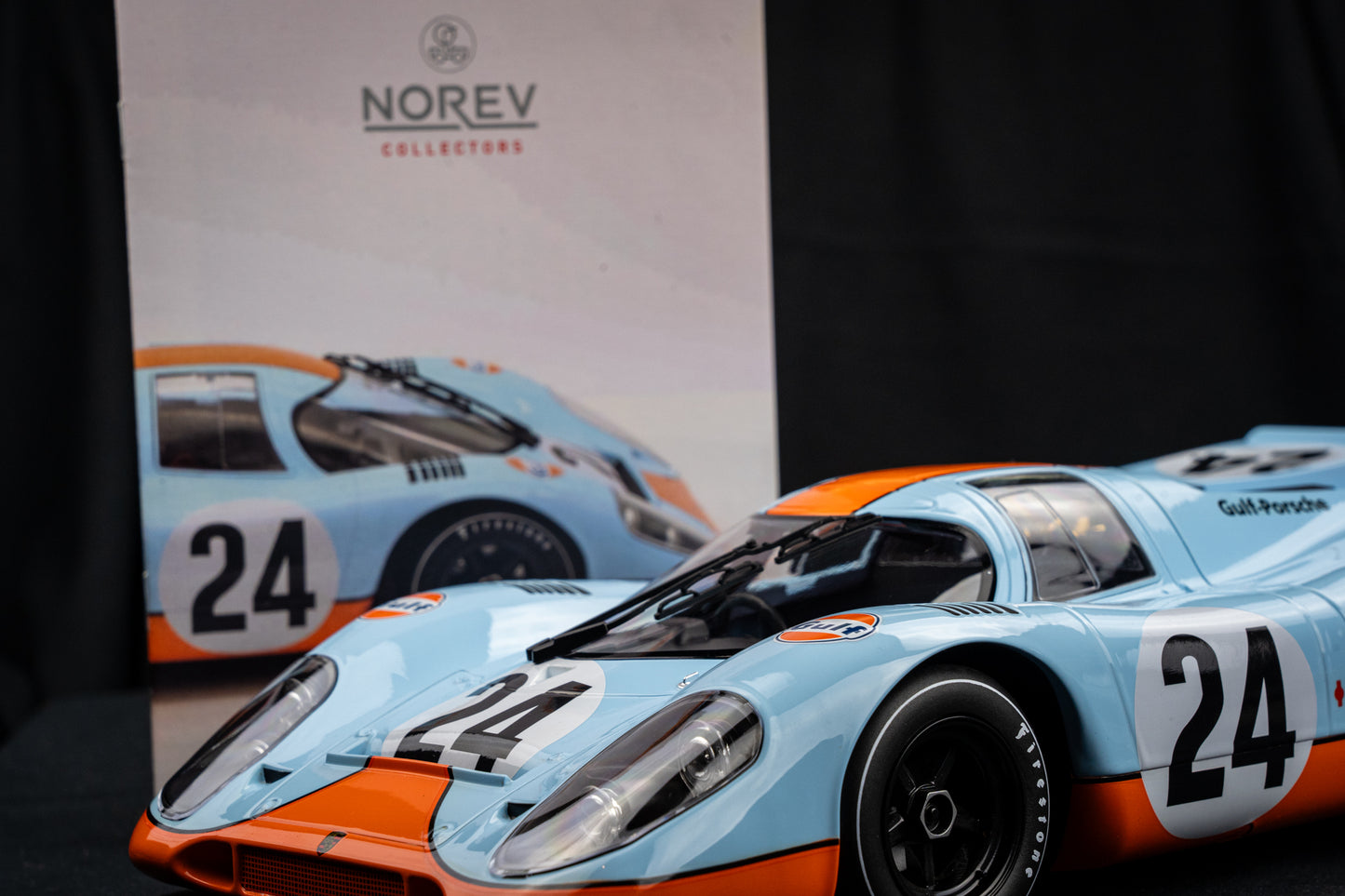 Porsche 917K #24 Gulf Livery - Siffert / Redman - 1000km Spa Francorchamps 1970 - Norev 1:12