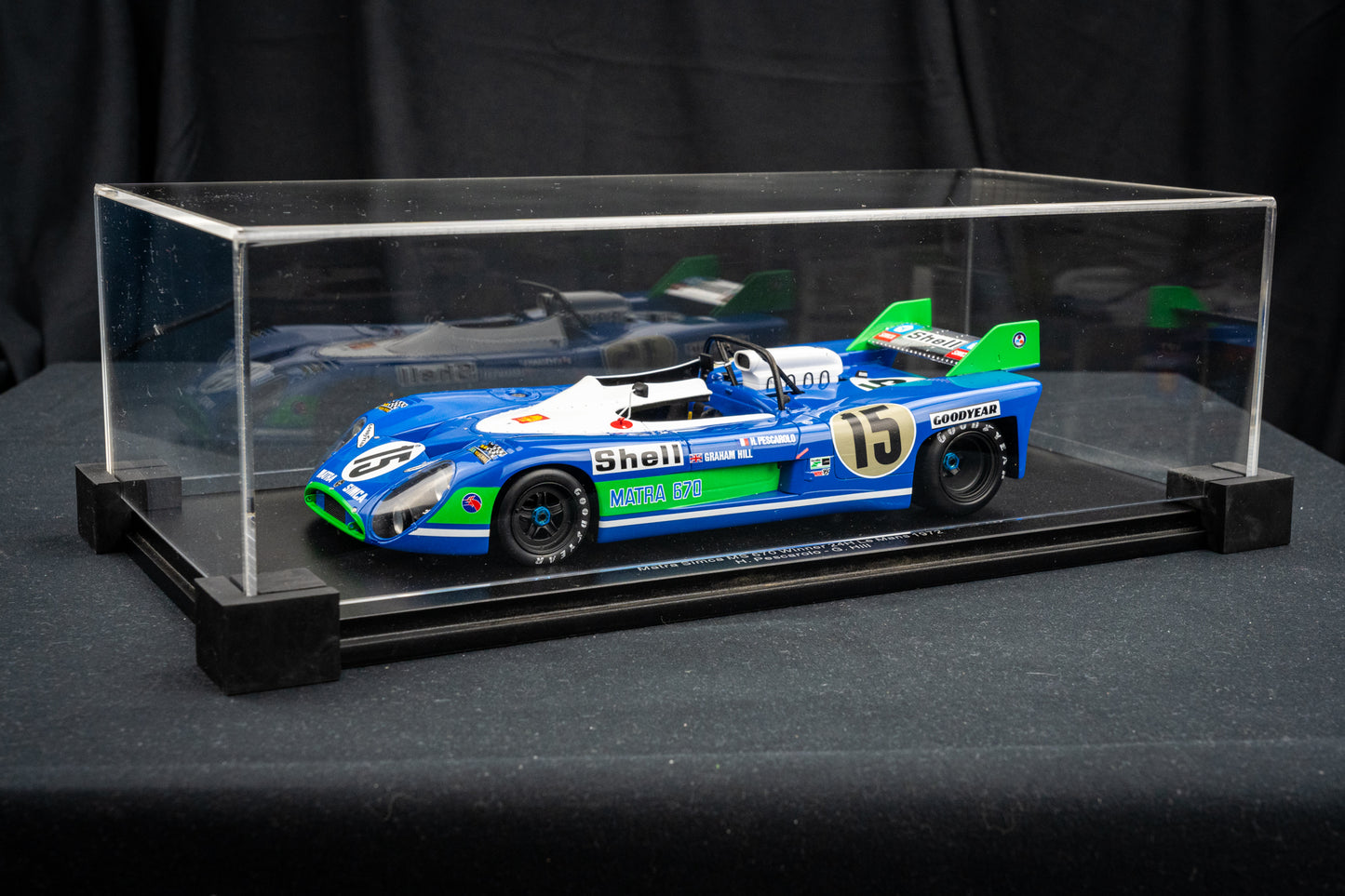 Matra Simca MS670 #15 Pescarolo / Hill Sieger 24h LeMans 1972 1:18 Spark