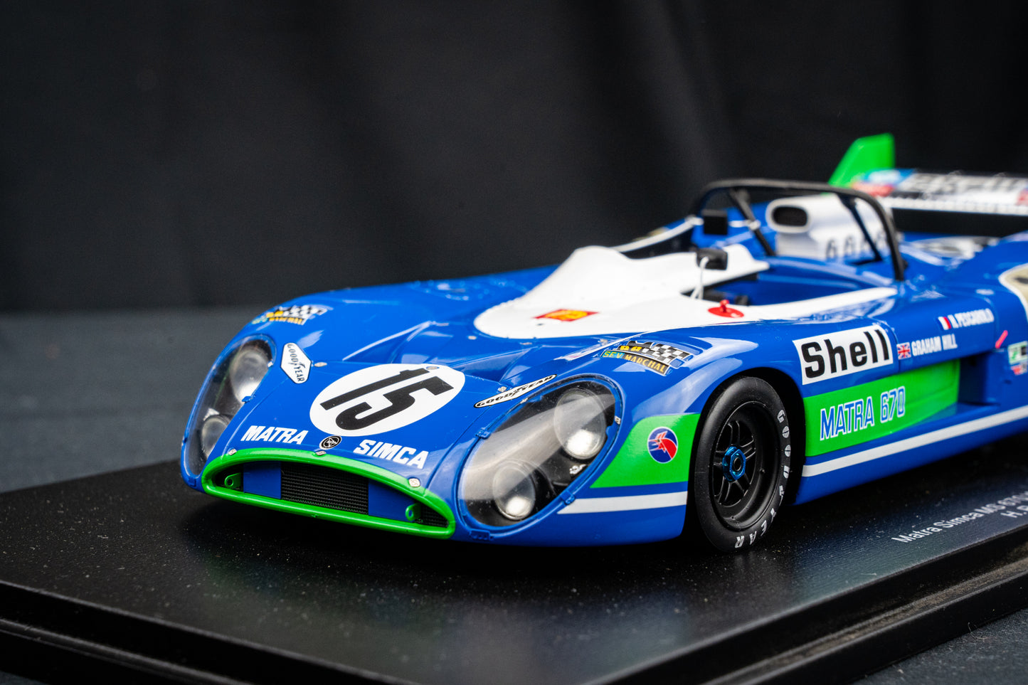Matra Simca MS670 #15 Pescarolo / Hill Sieger 24h LeMans 1972 1:18 Spark