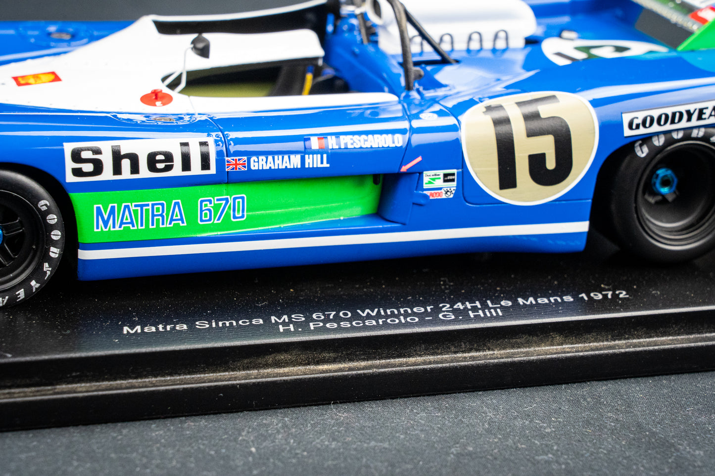 Matra Simca MS670 #15 Pescarolo / Hill Sieger 24h LeMans 1972 1:18 Spark