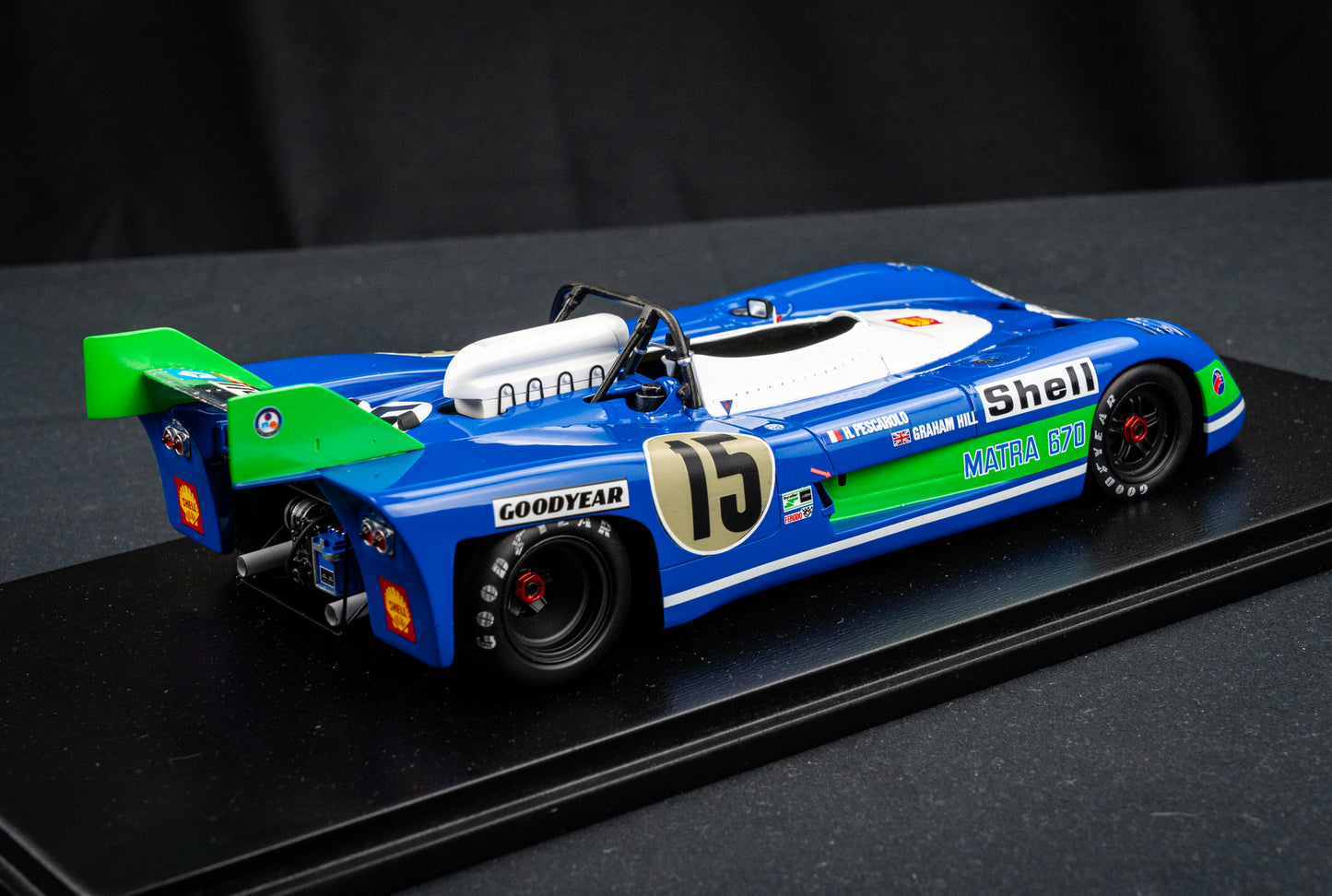 Matra Simca MS670 #15 Pescarolo / Hill Sieger 24h LeMans 1972 1:18 Spark