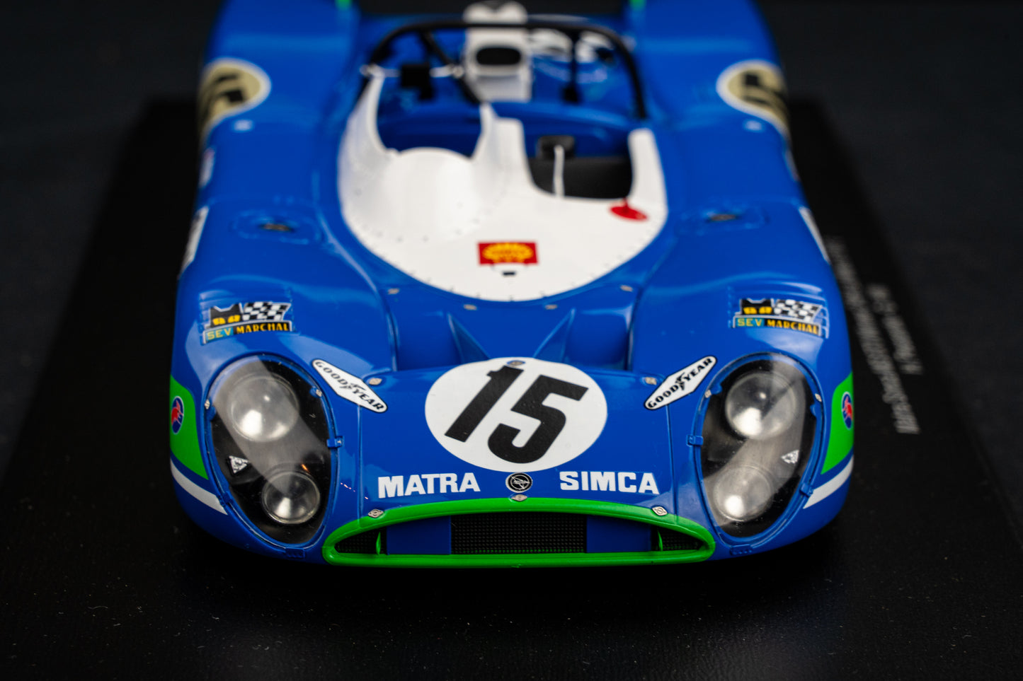 Matra Simca MS670 #15 Pescarolo / Hill Sieger 24h LeMans 1972 1:18 Spark
