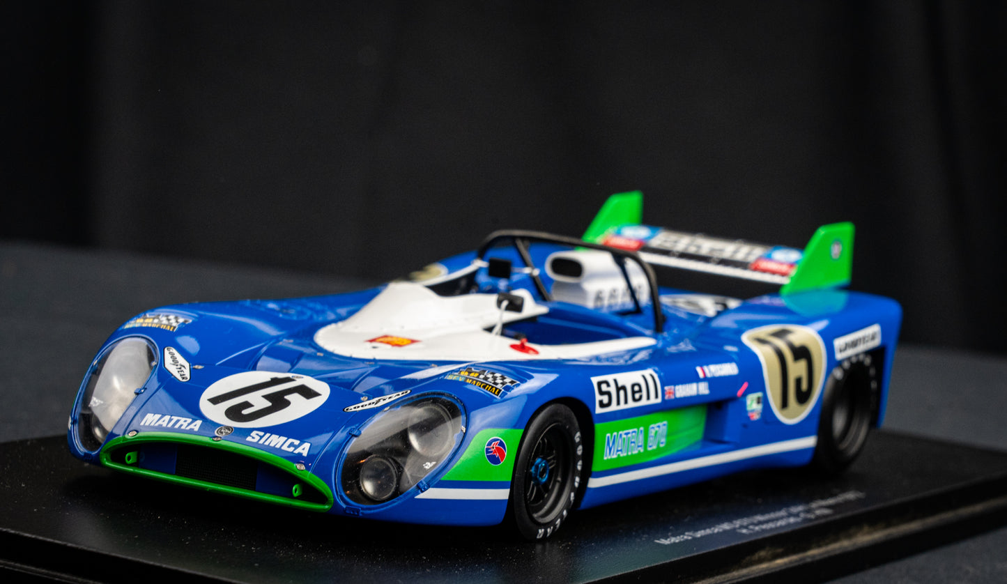 Matra Simca MS670 #15 Pescarolo / Hill Sieger 24h LeMans 1972 1:18 Spark