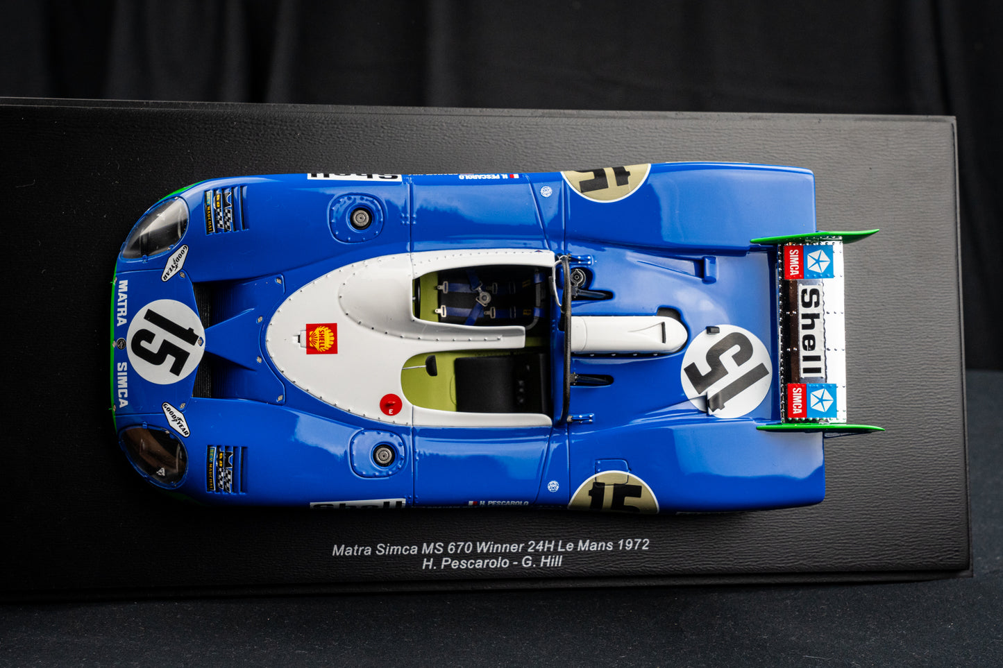 Matra Simca MS670 #15 Pescarolo / Hill Sieger 24h LeMans 1972 1:18 Spark
