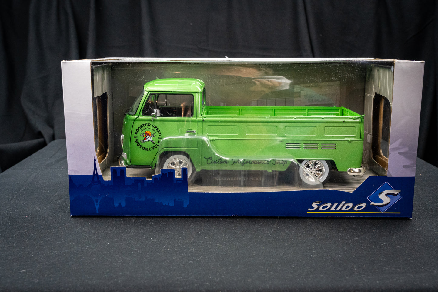 VW T2 PickUp Costum Performance Shop 1968 in grün - Solido 1:18