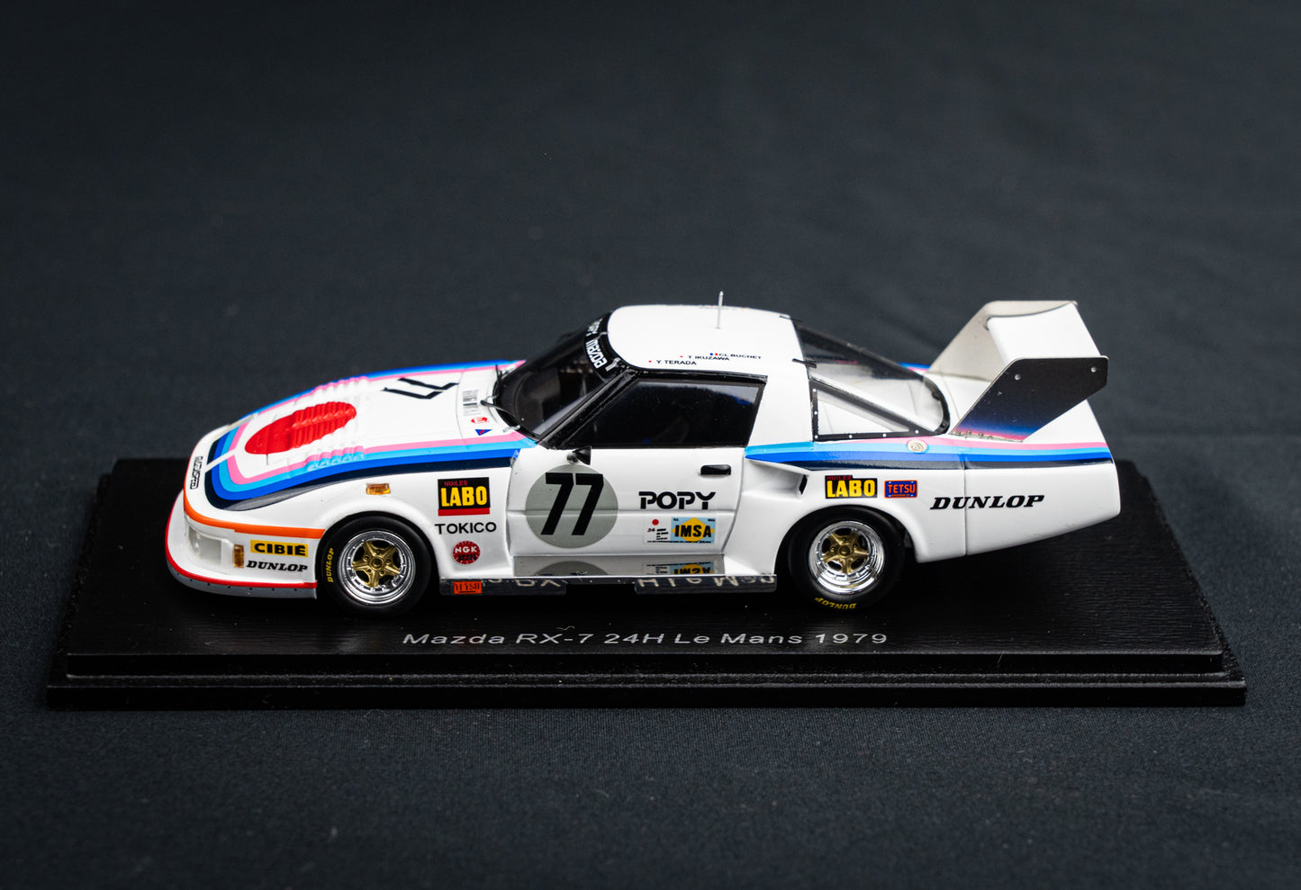 Mazda RX7 #77 24h LeMans 1976 - Ikuzawa / Terada / Buchet - Spark 1:43
