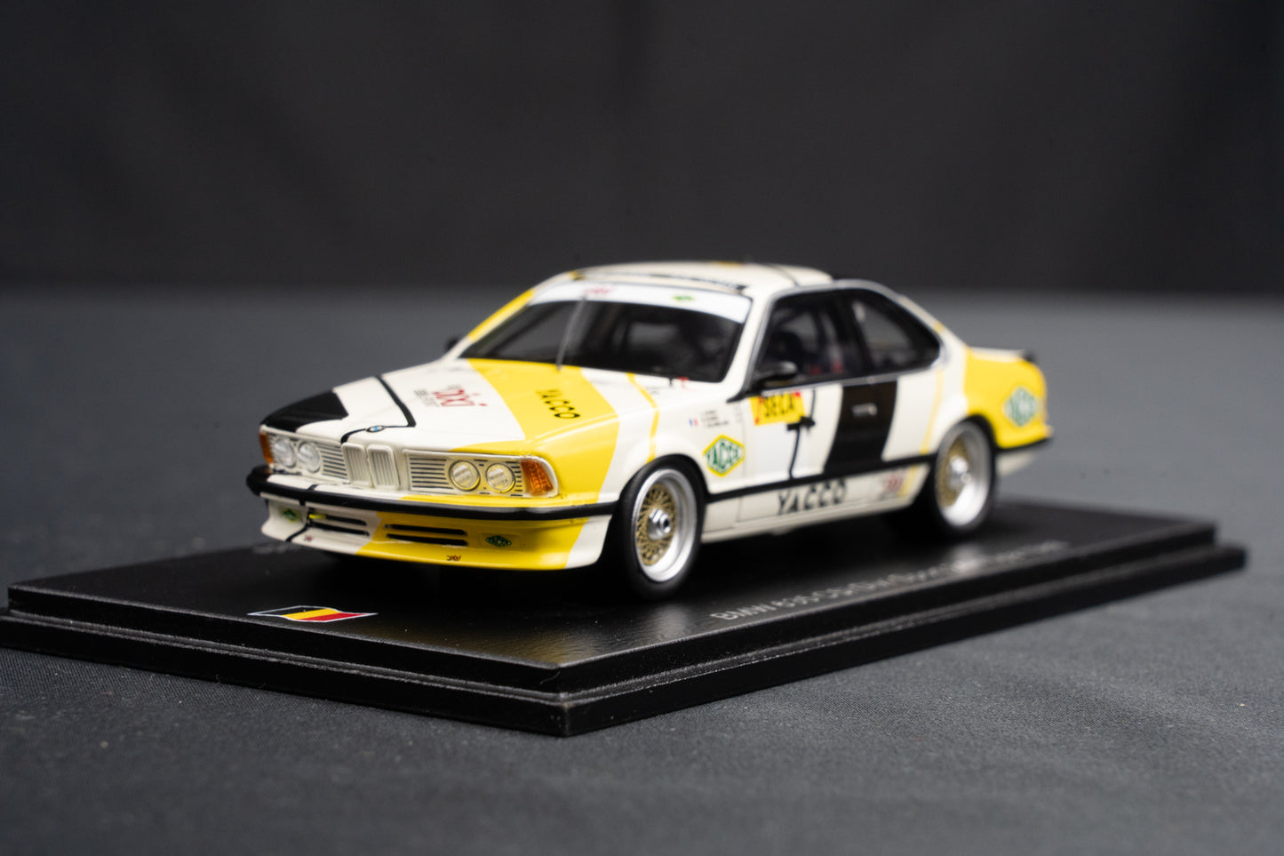 BMW 635csi #7 lim. 300 pcs. Fevrot / di Gioia / Delavallade - 24h Spa 1988 Spark 1:43