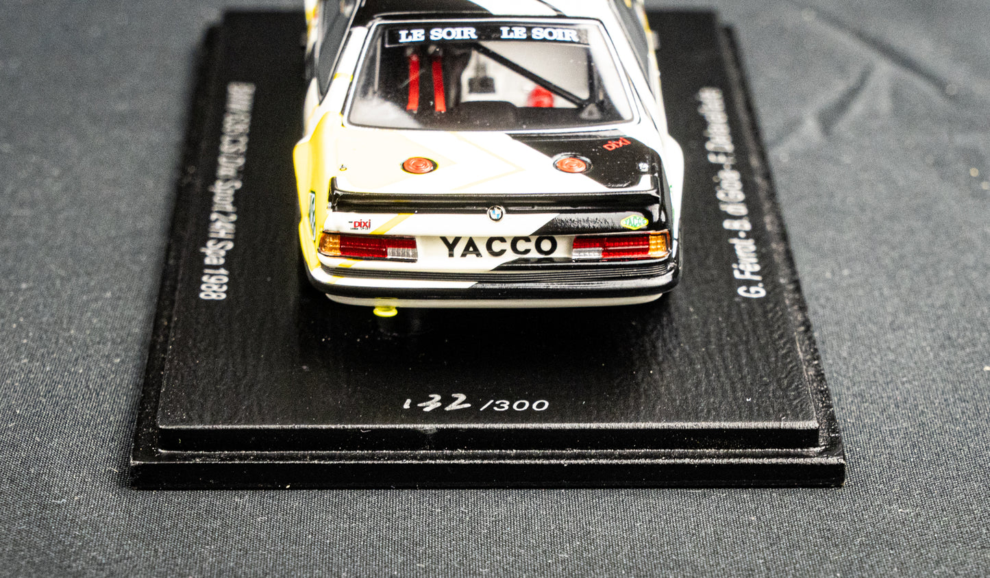 BMW 635csi #7 lim. 300 pcs. Fevrot / di Gioia / Delavallade - 24h Spa 1988 Spark 1:43