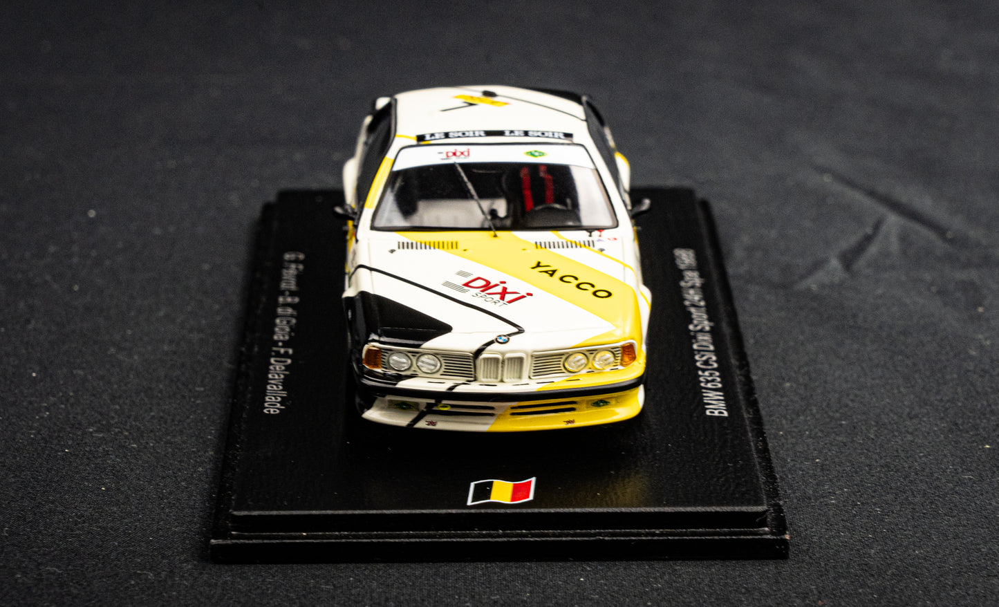 BMW 635csi #7 lim. 300 pcs. Fevrot / di Gioia / Delavallade - 24h Spa 1988 Spark 1:43