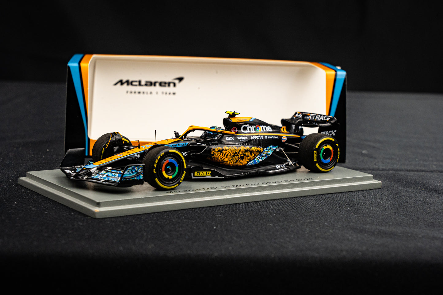 McLaren MCL36 #4 Lando Norris - P6 GP Abu Dhabi 2022 - Spark 1:43