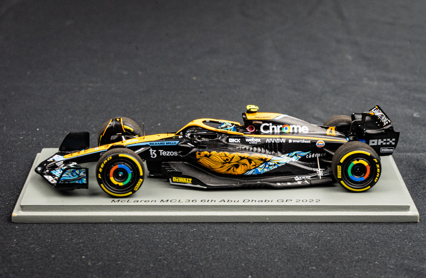 McLaren MCL36 #4 Lando Norris - P6 GP Abu Dhabi 2022 - Spark 1:43