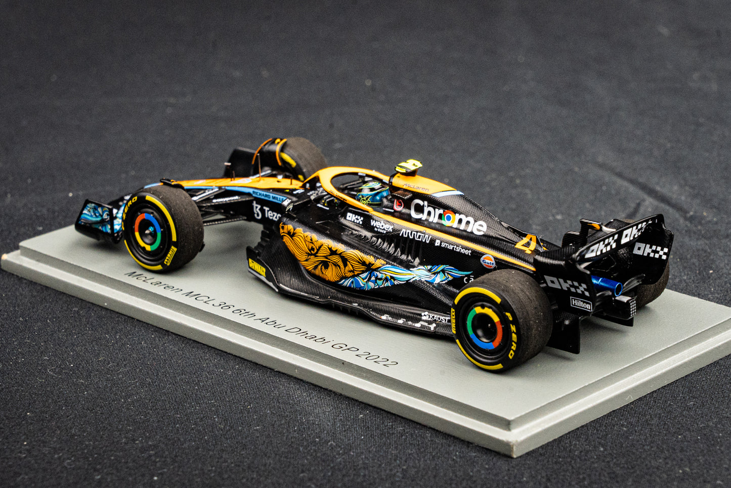 McLaren MCL36 #4 Lando Norris - P6 GP Abu Dhabi 2022 - Spark 1:43