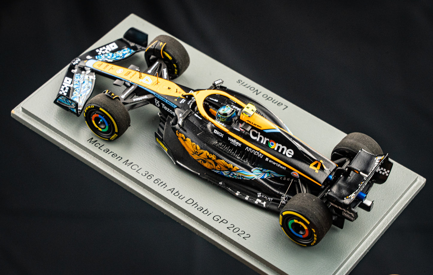 McLaren MCL36 #4 Lando Norris - P6 GP Abu Dhabi 2022 - Spark 1:43