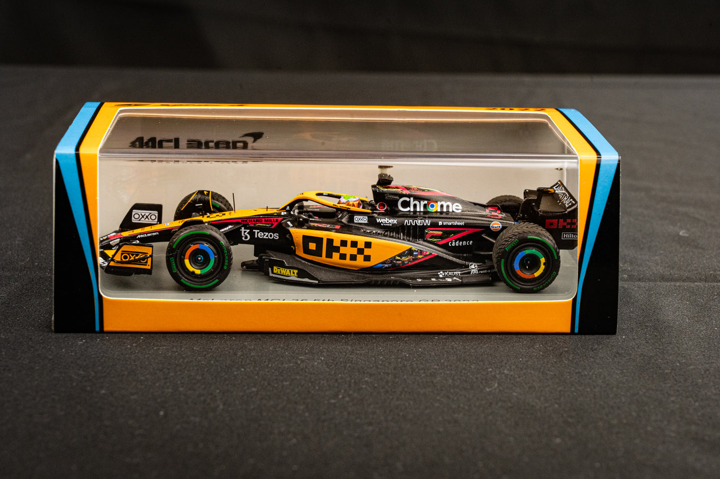 McLaren MCL36 #3 D. Ricciardo - P5 GP Singapore 2022 - Spark 1:43