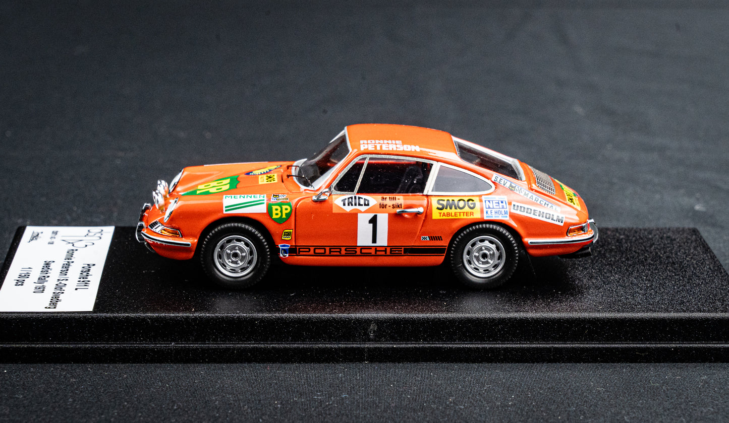 Porsche 911 L #1 Ronnie Peterson / Svedberg - Rallye Schweden 1970 lim. 150 Stk. Trofeu DSN 1:43