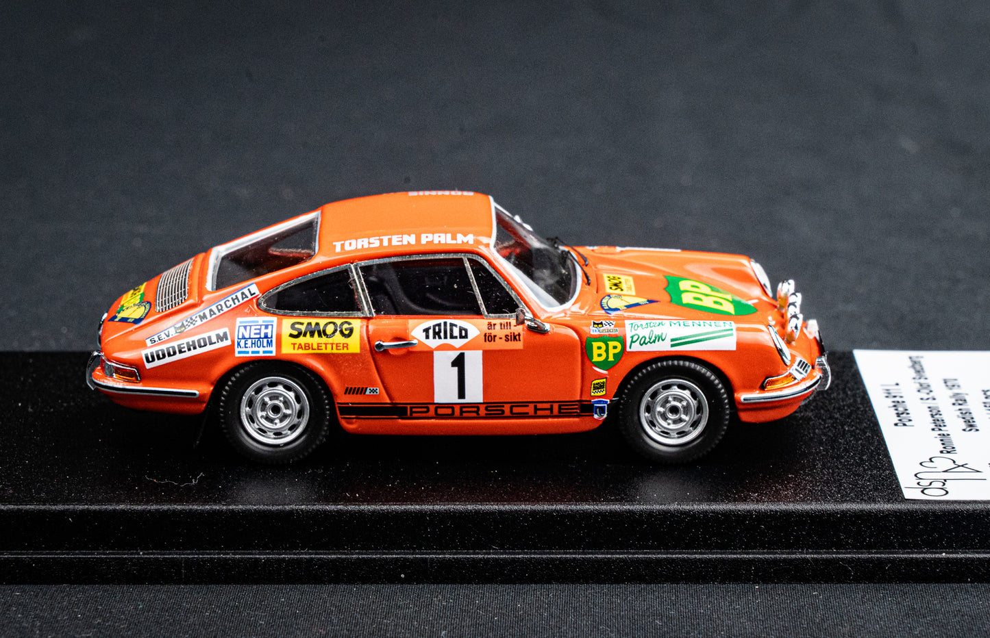 Porsche 911 L #1 Ronnie Peterson / Svedberg - Rallye Schweden 1970 lim. 150 Stk. Trofeu DSN 1:43