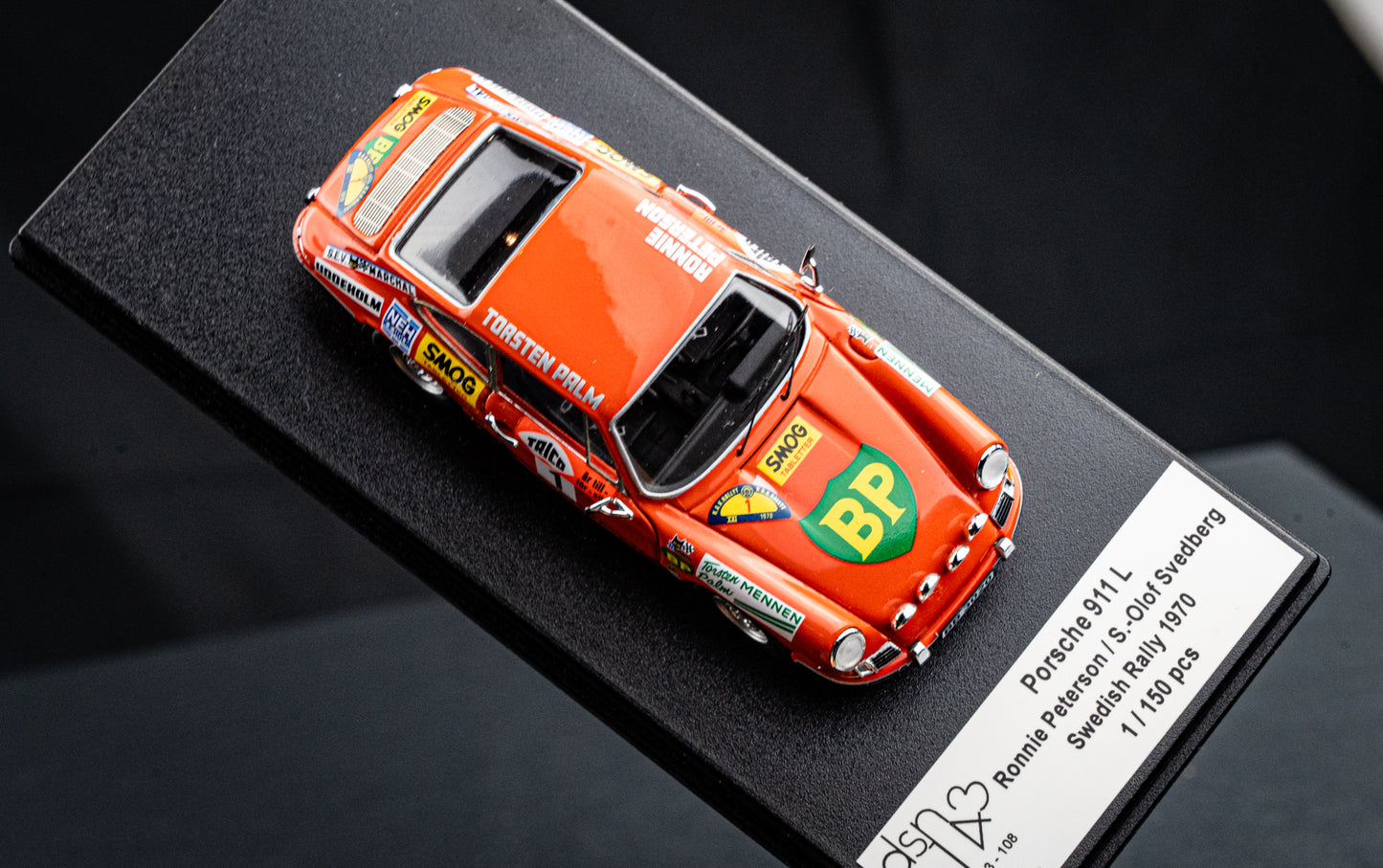 Porsche 911 L #1 Ronnie Peterson / Svedberg - Rallye Schweden 1970 lim. 150 Stk. Trofeu DSN 1:43