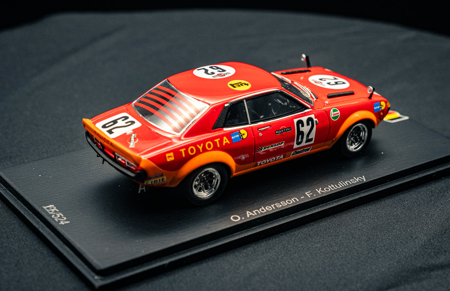 Toyota Celica GT #62 O.Andersson / F. Kottulinsky 9th 24h Spa 1973 - Spark 1:43