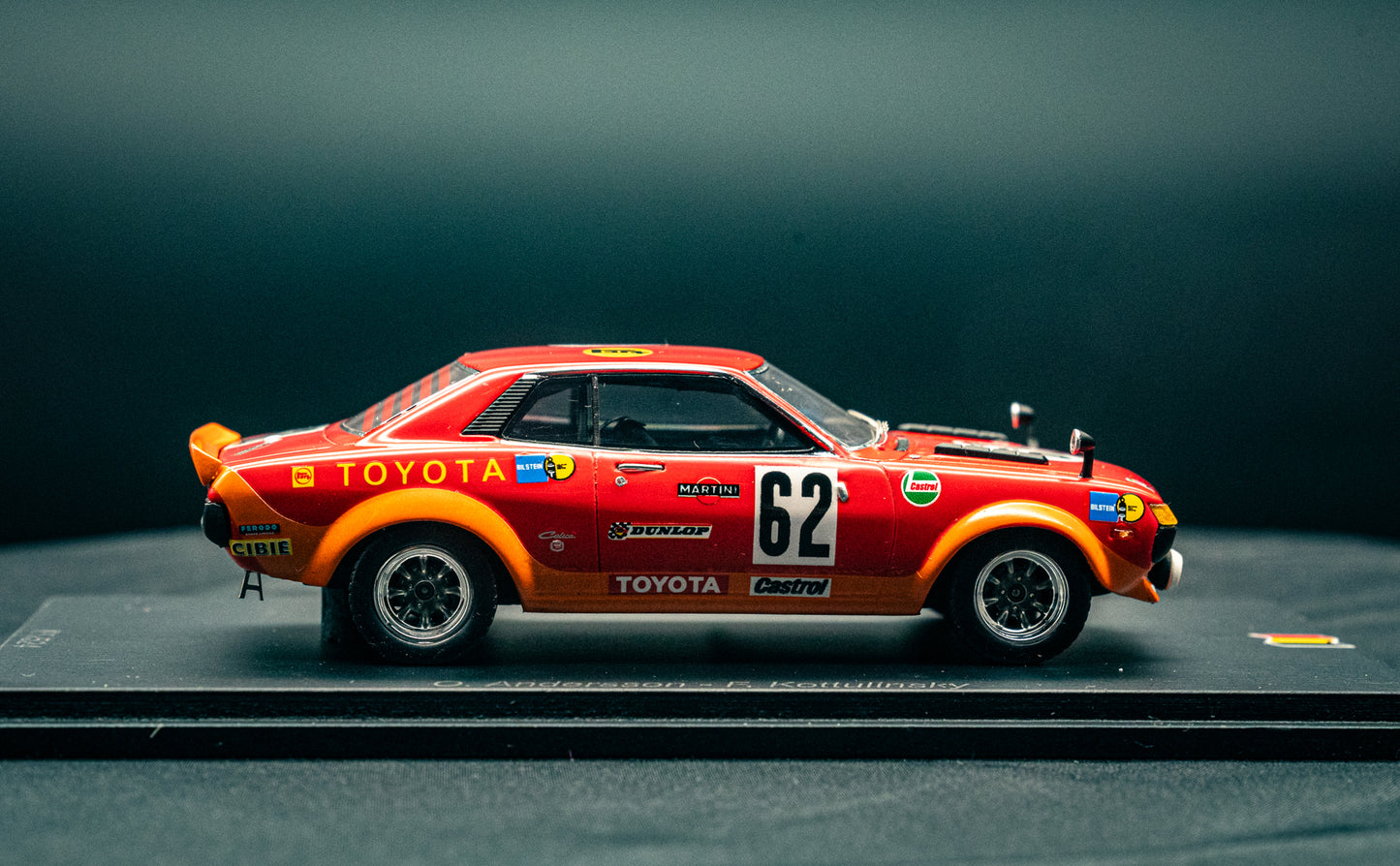 Toyota Celica GT #62 O.Andersson / F. Kottulinsky 9th 24h Spa 1973 - Spark 1:43
