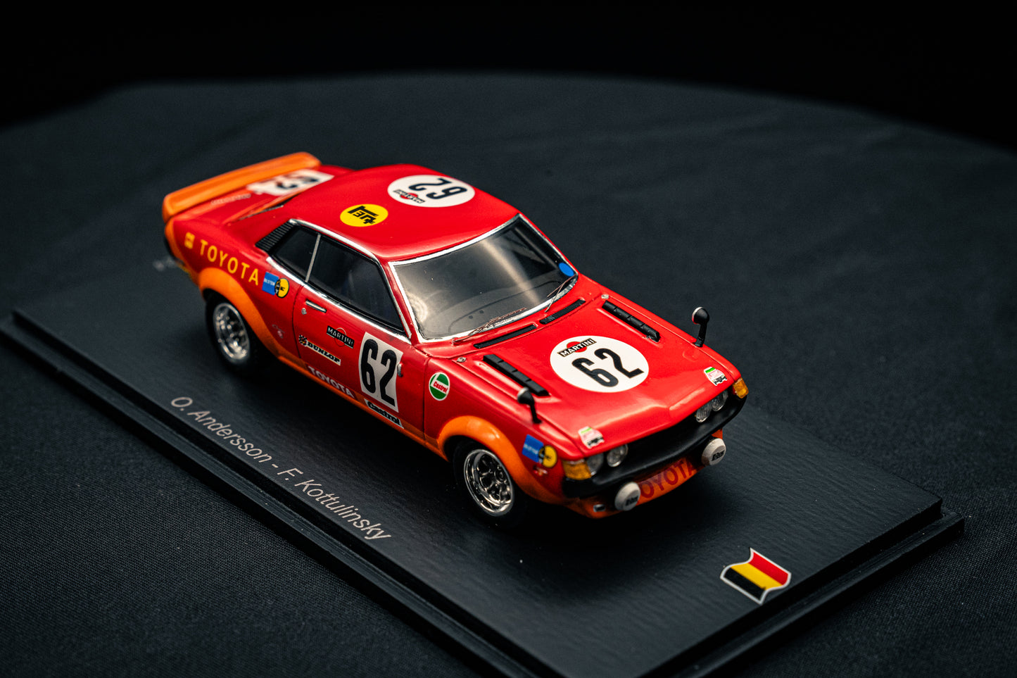 Toyota Celica GT #62 O.Andersson / F. Kottulinsky 9th 24h Spa 1973 - Spark 1:43