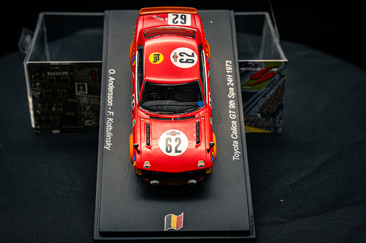 Toyota Celica GT #62 O.Andersson / F. Kottulinsky 9th 24h Spa 1973 - Spark 1:43