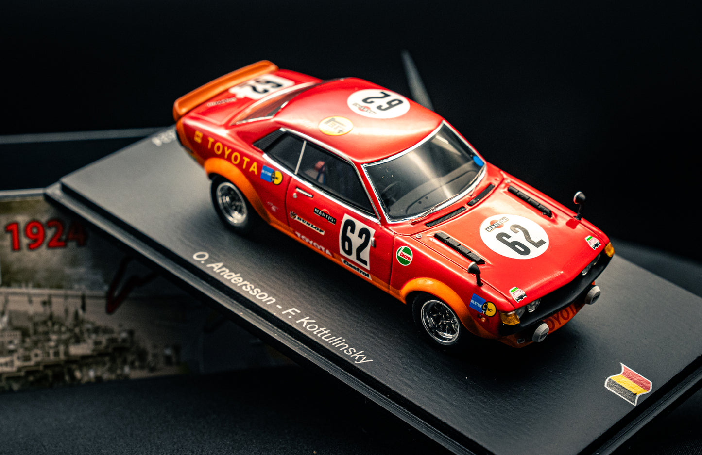 Toyota Celica GT #62 O.Andersson / F. Kottulinsky 9th 24h Spa 1973 - Spark 1:43
