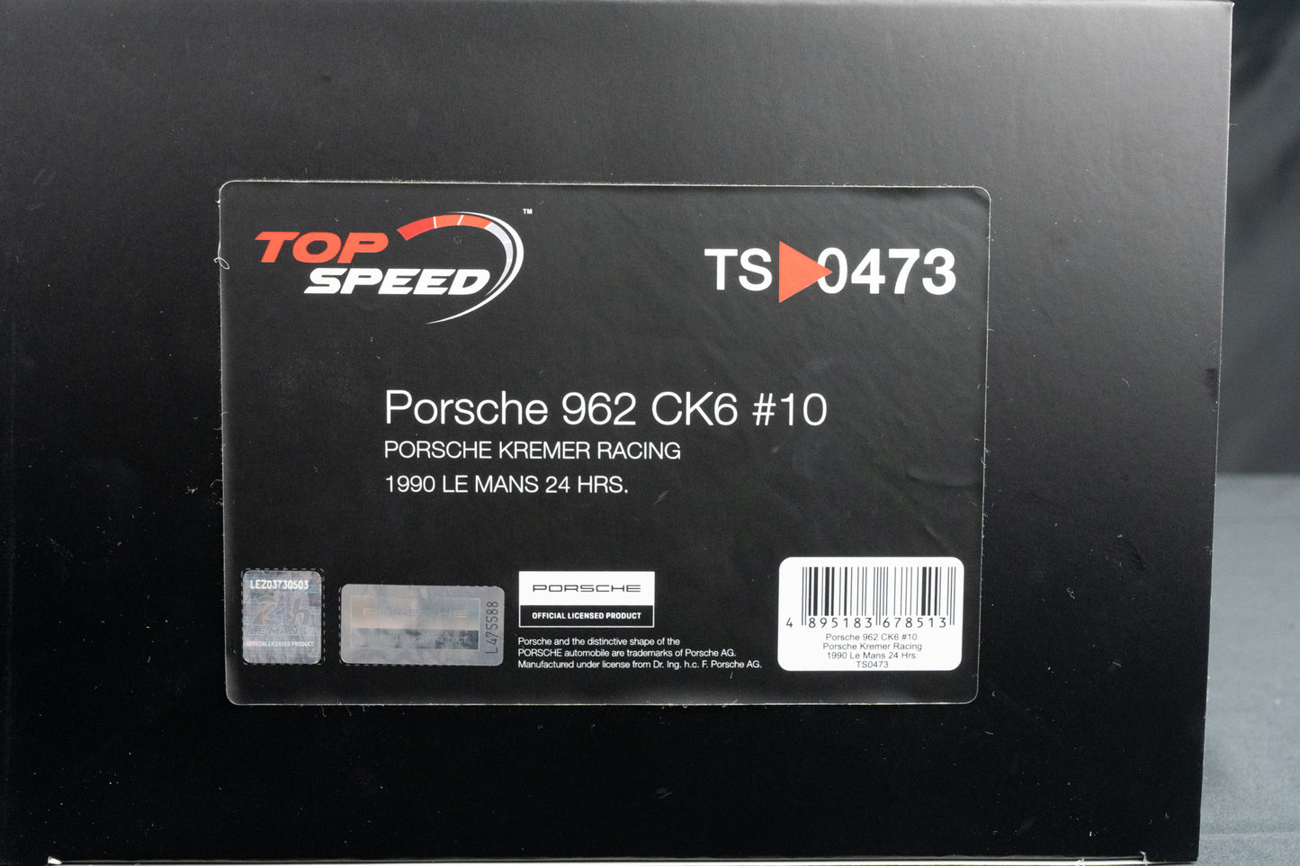 Porsche 962 Ck6 #10 Okada / Takahashi / Merwe - 24h LeMans 1990 - Top Speed 1:18