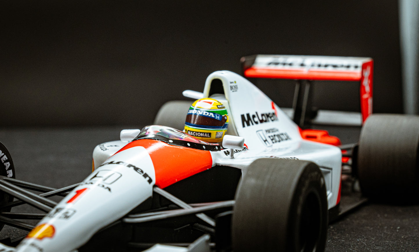 Ayrton Senna #1 McLaren MP4/6 - Sieger Formel 1 WM 1991 - lim. 994 pcs. - Minichamps 1:18