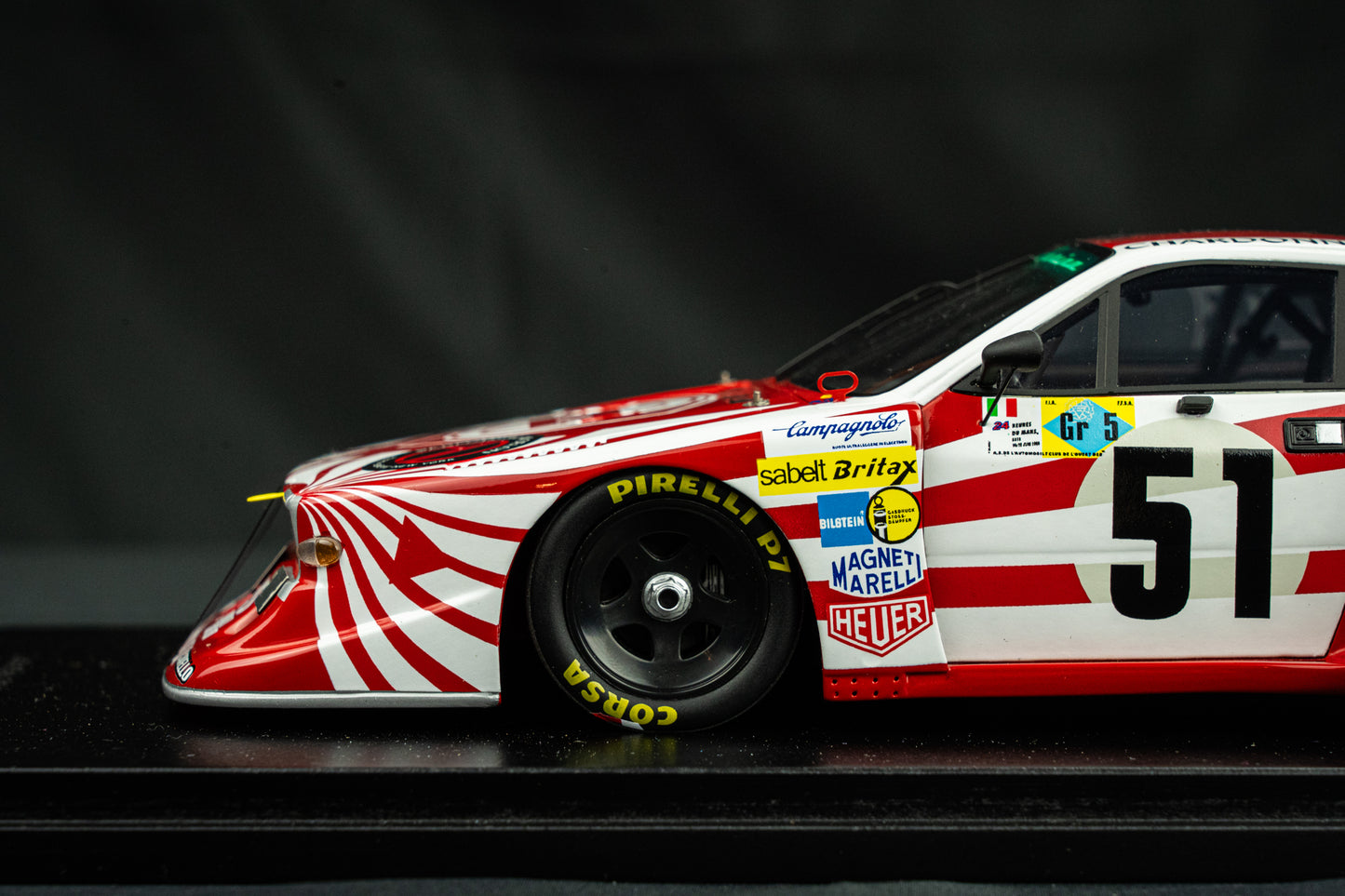 Lancia Beta #51 24h LeMans 1980 - Darniche / Heyer / Fabi - Spark 1:18