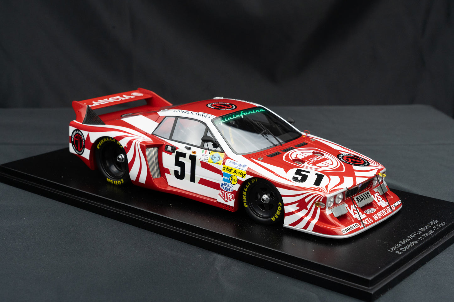 Lancia Beta #51 24h LeMans 1980 - Darniche / Heyer / Fabi - Spark 1:18