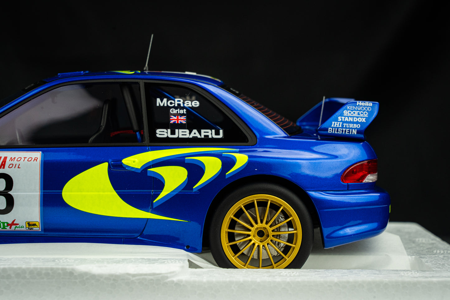Colin McRae / N. Grist - Subaru Impreza WRC S5 #3 Sieger Rallye San Remo 1997, TSM 1:18