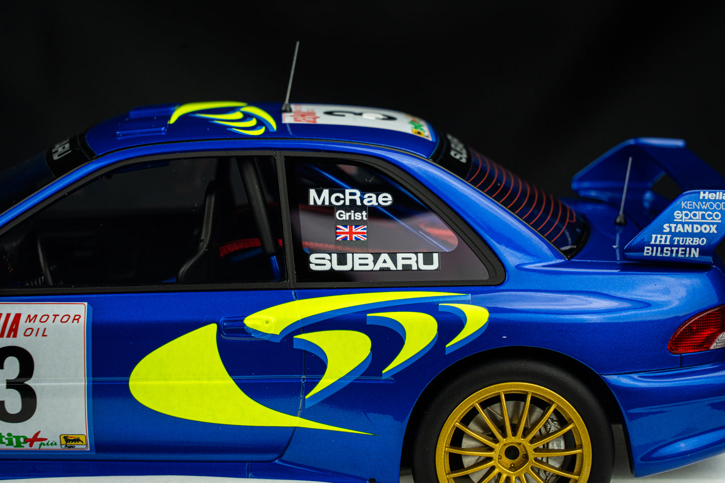 Colin McRae / N. Grist - Subaru Impreza WRC S5 #3 Sieger Rallye San Remo 1997, TSM 1:18