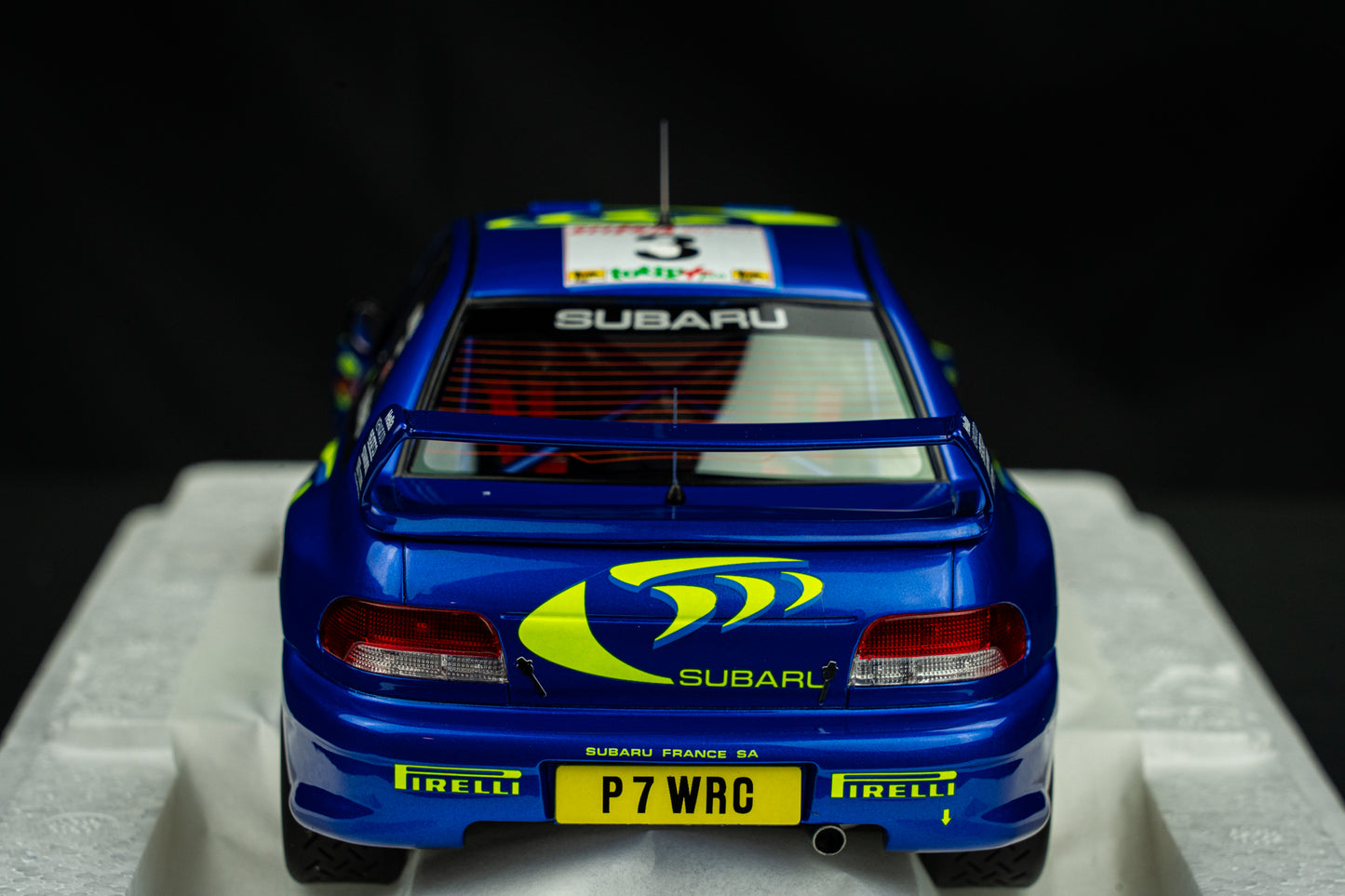 Colin McRae / N. Grist - Subaru Impreza WRC S5 #3 Sieger Rallye San Remo 1997, TSM 1:18