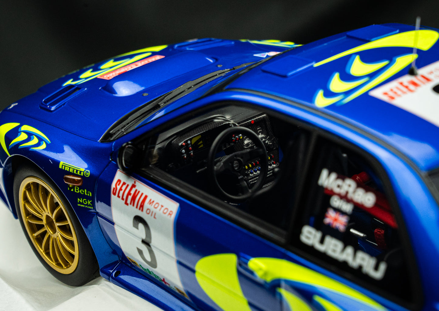 Colin McRae / N. Grist - Subaru Impreza WRC S5 #3 Sieger Rallye San Remo 1997, TSM 1:18