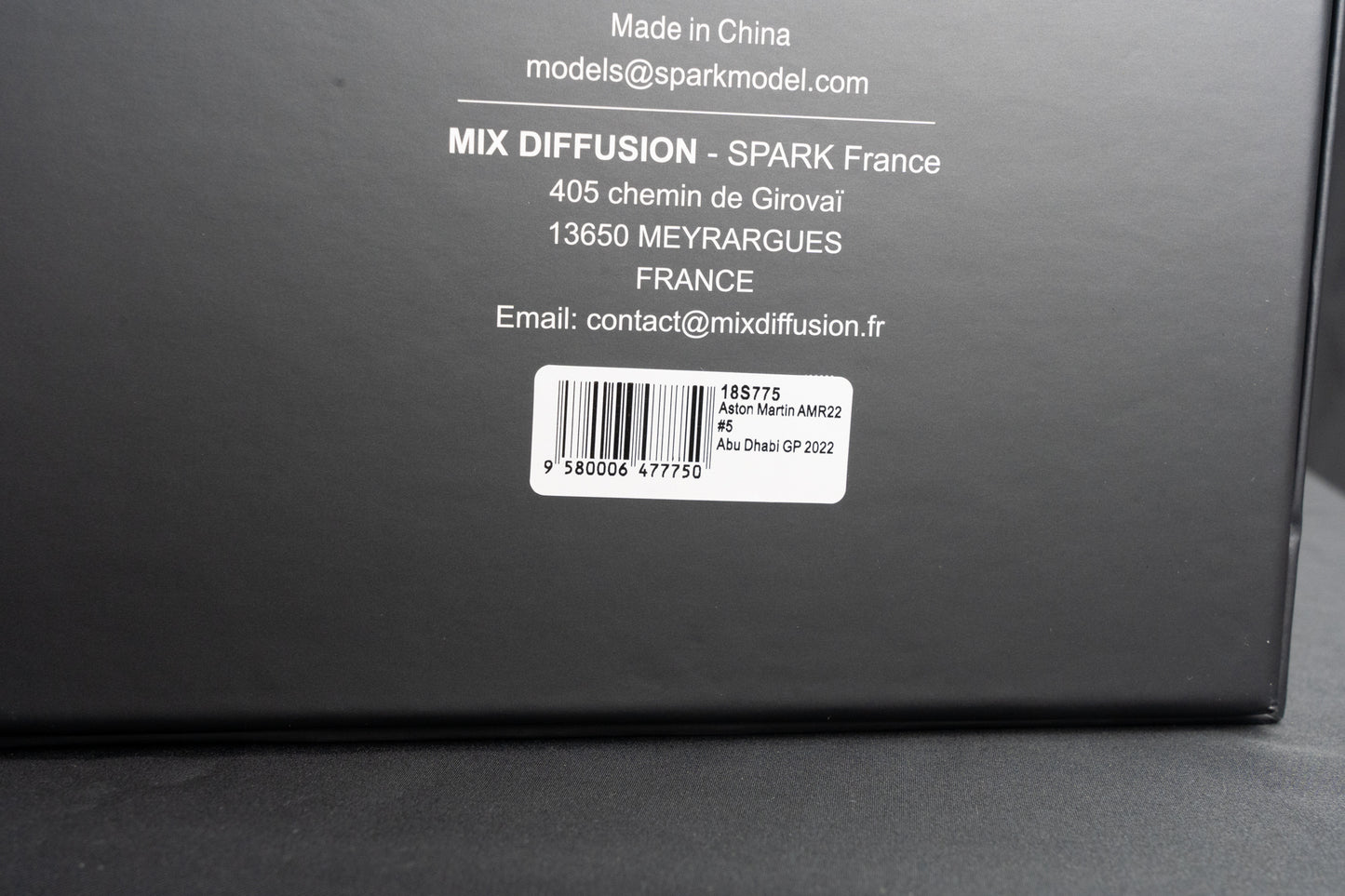 Aston Martin AMR22 #5 Sebastian Vettel "Last Race" - GP Abu Dhabi 2022 - Spark 1:18