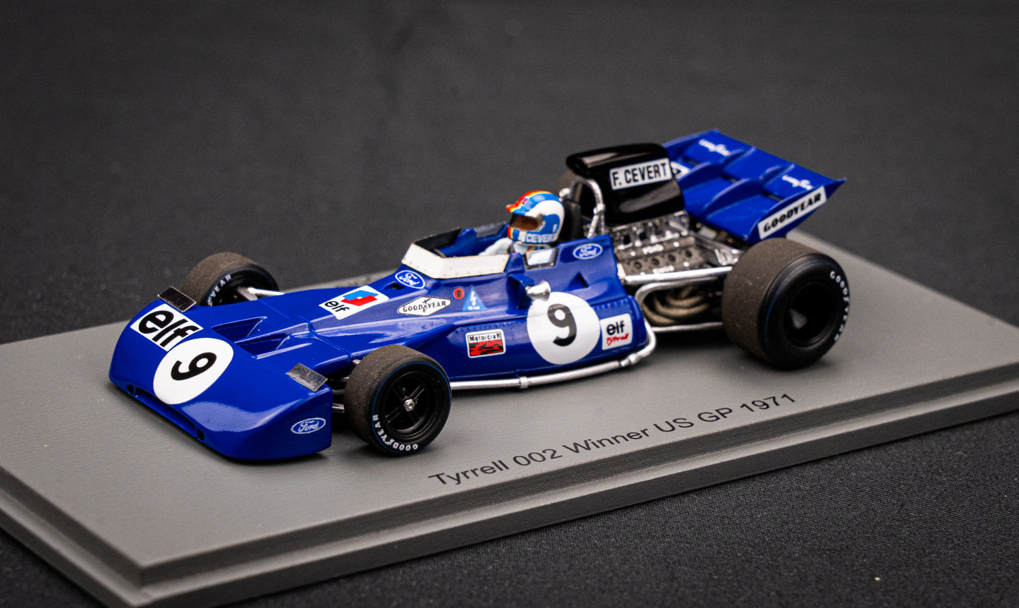 Tyrell 002 #9 Francois Cevert - Winner GP USA 1971 - Spark 1:43